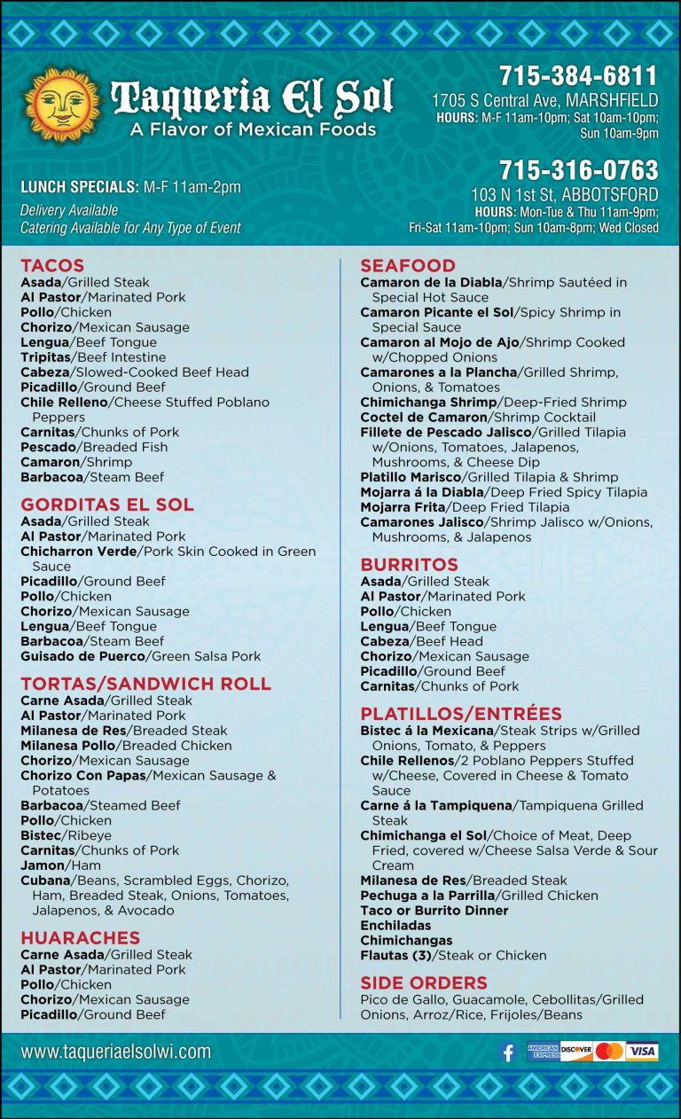 taqueria el sol menu dec23 1 768x1262